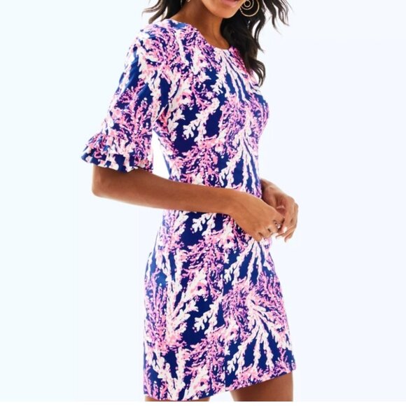 Lilly Pulitzer Dresses & Skirts - Lilly Pulitzer Fiesta Stretch Keyhole Back Dress Size 14